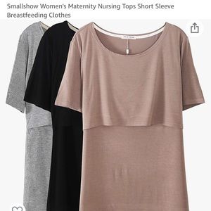 Nursing tops short sleeve